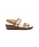 Women's Leather Sandals Taupe Removable Insole Non-Slip 5050 Relax49,95 €