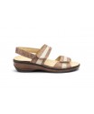 Women's Leather Sandals Taupe Removable Insole Non-Slip 5050 Relax49,95 €