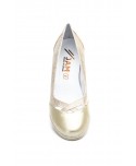 Women's Platinum Leather Shoes 588349,95 €