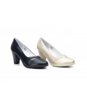 Women's Platinum Leather Shoes 588349,95 €