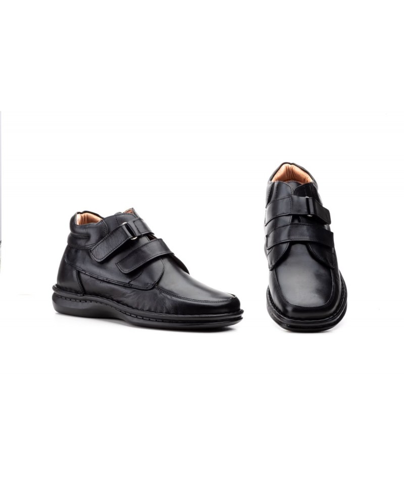 Botas Hombre Piel Negro Velcro Cactus 60109 69,95 €