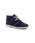 Botines Pisa Mierdas Hombre Piel Serraje Marino Cordones Borreguillo Cosido Billi 6012 44,95 €