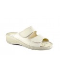 Anatomical Clog Women Leather Beige Removable Insole Velcro 60744,95 €