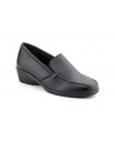 Women's Black Leather Wedge Elastic Moccasin Shoes 60844,95 €