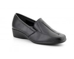 Zapatos Mujer Piel Negro Cuña Elásticos Mocasín 609 44,95 €