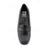 Women's Black Leather Wedge Moccasin Shoes 61444,95 €