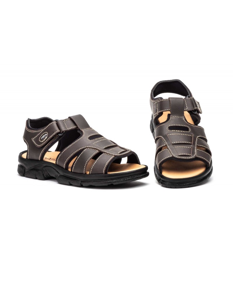 Brown Leather Men's California Sandal Morxiva 701349,95 €