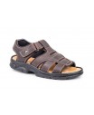 TALLA ESPECIAL Sandalia Bio Hombre Piel Marrón Velcro 7013 XXL 49,95 €