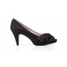 Women's Black Satin Shoes 72002554,95 €