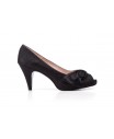 Women's Black Satin Shoes 72002554,95 €