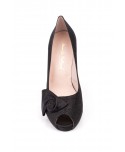 Women's Black Satin Shoes 72002554,95 €