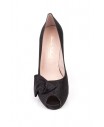 Women's Black Satin Shoes 72002554,95 €