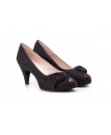 Women's Black Satin Shoes 72002554,95 €