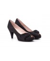 Women's Black Satin Shoes 72002554,95 €
