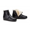 Women's Ankle Boot Black Leather Shearling 774154,95 €