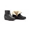 Women's Ankle Boot Black Leather Wedge 774259,95 €