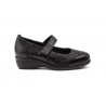 Zapatos Mujer Piel Negro Licra Ancho Especial 7813 59,95 €