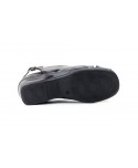 Women's Black Leather Shoes with Buckle, Removable Insole, Special Wide Fit 90344,95 €