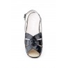 Women's Black Leather Shoes with Buckle, Removable Insole, Special Wide Fit 90344,95 €