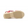Sandalias Mujer Piel Rojo Multi Tiras Adhesiva AE-1651 44,95 €