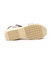Women's Leather Sandals Red Multi Adhesive Strap AE-165144,95 €