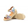 Women's Leather Sandals Red Multi Adhesive Strap AE-165144,95 €