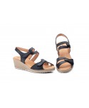 Women's Leather Sandals with Jute Wedge AE-345444,95 €