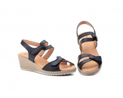 Women's Leather Sandals with Jute Wedge AE-345444,95 €