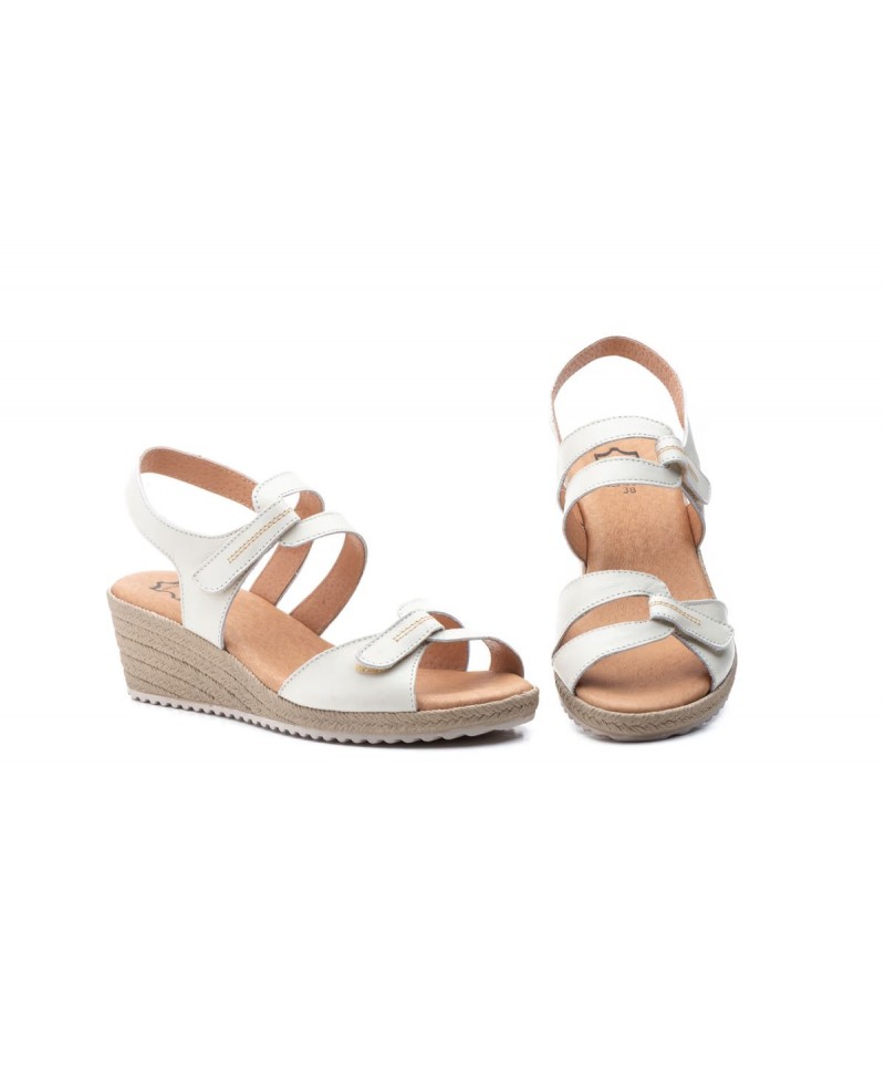 Women's Leather Sandals with Jute Wedge AE-345444,95 €
