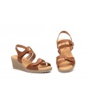 Women's Leather Sandals with Jute Wedge AE-345444,95 €