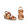 Women's Leather Sandals with Jute Wedge AE-345444,95 €