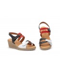 Women's Leather Sandals with Jute Wedge AE-345444,95 €