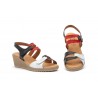 Women's Leather Sandals with Jute Wedge AE-345444,95 €