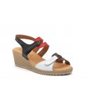 Women's Leather Sandals with Jute Wedge AE-345444,95 €