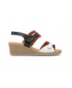 Women's Leather Sandals with Jute Wedge AE-345444,95 €