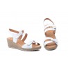 Women's Leather Sandals with Jute Wedge AE-345444,95 €