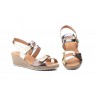 Women's Leather Sandals with Jute Wedge AE-345444,95 €