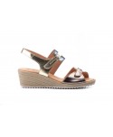 Women's Leather Sandals with Jute Wedge AE-345444,95 €