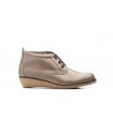 Botín Mujer Piel Taupe Cordones AE-398 44,95 €