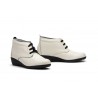 Botín Mujer Piel Marfil Cordones AE-398 44,95 €
