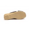 Sandalias Vaquetillas Mujer Piel Marrón Picado Cuña AE-462 44,95 €