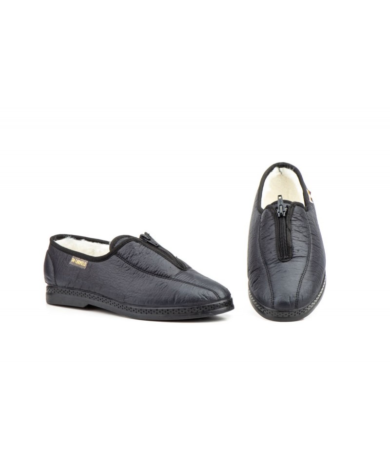 Zapatillas Mujer Naylon Negro Borreguillo Cremallera CML-651 44,95 €