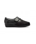 Women's Shoes Black Leather Lycra Velcro DU-69649,95 €