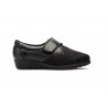 Women's Shoes Black Leather Lycra Velcro DU-69649,95 €