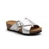 Women's Clogs Silver Leather Buckle ENC-60449,95 €