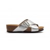 Women's Clogs Silver Leather Buckle ENC-60449,95 €