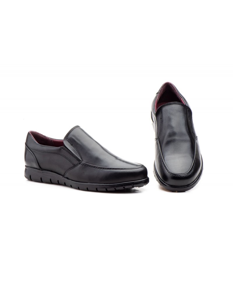 Men's Black Leather Elastic Shoes GI-1700359,95 €