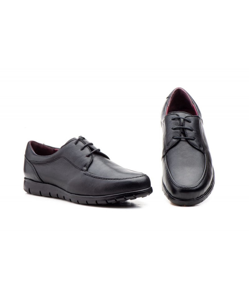 Men's Black Leather Lace-Up Shoes GI-700259,95 €