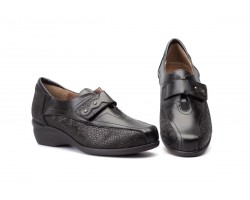 Zapatos Mujer Piel Negro Licra GV-7803 59,95 €
