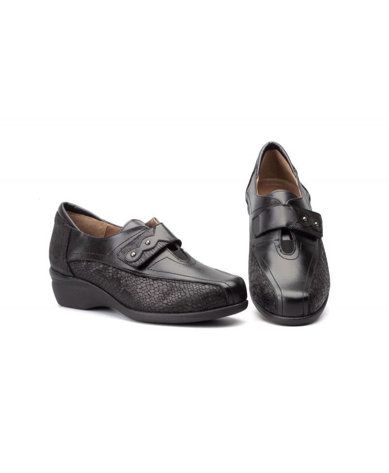 Zapatos Mujer Piel Negro Licra GV-7803 59,95 €